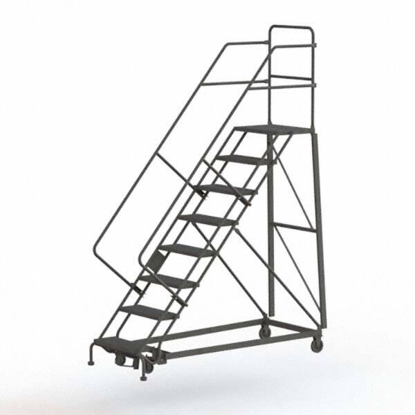 TRI-ARC - Rolling & Wall Mounted Ladders & Platforms Type: Stairway Slope Ladder Style: Rolling Safety Ladder - Benchmark Tooling