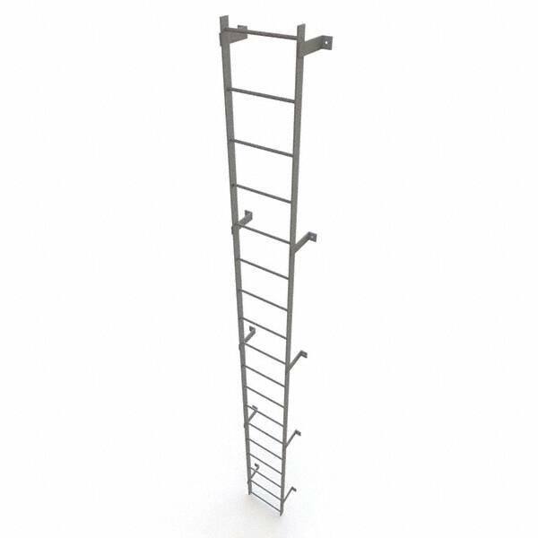 TRI-ARC - Rolling & Wall Mounted Ladders & Platforms Type: Fixed Ladder Style: Safety Cage - Benchmark Tooling