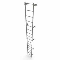 TRI-ARC - Rolling & Wall Mounted Ladders & Platforms Type: Fixed Ladder Style: Safety Cage - Benchmark Tooling
