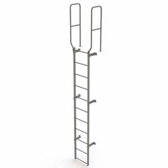 TRI-ARC - Rolling & Wall Mounted Ladders & Platforms Type: Fixed Ladder Style: Safety Cage - Benchmark Tooling