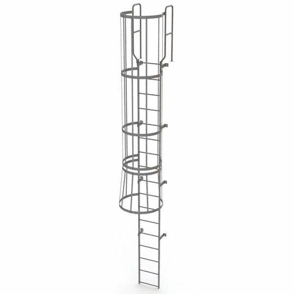 TRI-ARC - Rolling & Wall Mounted Ladders & Platforms Type: Fixed Ladder Style: Safety Cage - Benchmark Tooling