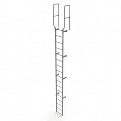 TRI-ARC - Rolling & Wall Mounted Ladders & Platforms Type: Fixed Ladder Style: Safety Cage - Benchmark Tooling