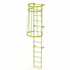 TRI-ARC - Rolling & Wall Mounted Ladders & Platforms Type: Fixed Ladder Style: Safety Cage - Benchmark Tooling