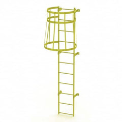TRI-ARC - Rolling & Wall Mounted Ladders & Platforms Type: Fixed Ladder Style: Safety Cage - Benchmark Tooling