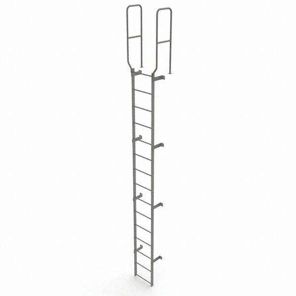 TRI-ARC - Rolling & Wall Mounted Ladders & Platforms Type: Fixed Ladder Style: Safety Cage - Benchmark Tooling