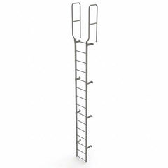 TRI-ARC - Rolling & Wall Mounted Ladders & Platforms Type: Fixed Ladder Style: Safety Cage - Benchmark Tooling
