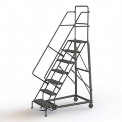 TRI-ARC - Rolling & Wall Mounted Ladders & Platforms Type: Rolling Warehouse Ladder Style: Rolling Safety Ladder - Benchmark Tooling