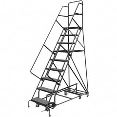 TRI-ARC - Rolling & Wall Mounted Ladders & Platforms Type: All-Directional Ladder Style: Rolling Safety Ladder - Benchmark Tooling