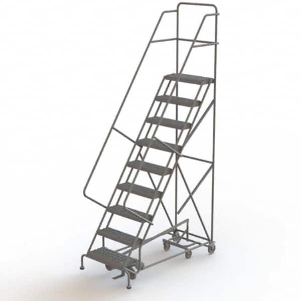 TRI-ARC - Rolling & Wall Mounted Ladders & Platforms Type: All-Directional Ladder Style: Forward Descent 50 Degree Incline - Benchmark Tooling