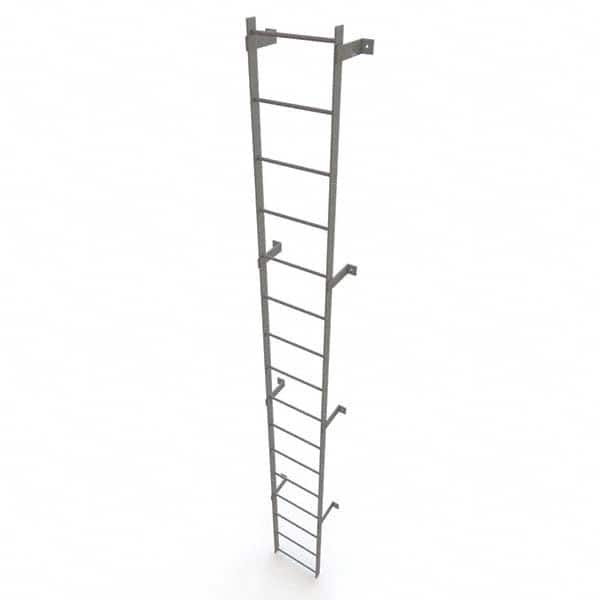 TRI-ARC - Rolling & Wall Mounted Ladders & Platforms Type: Fixed Ladder Style: Safety Cage - Benchmark Tooling