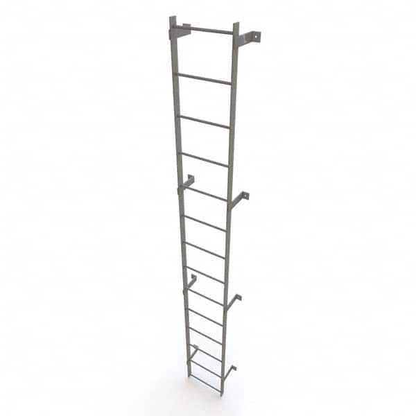 TRI-ARC - Rolling & Wall Mounted Ladders & Platforms Type: Fixed Ladder Style: Safety Cage - Benchmark Tooling
