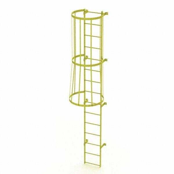 TRI-ARC - Rolling & Wall Mounted Ladders & Platforms Type: Fixed Ladder Style: Safety Cage - Benchmark Tooling