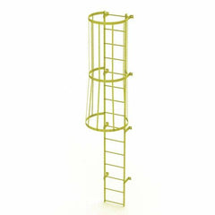 TRI-ARC - Rolling & Wall Mounted Ladders & Platforms Type: Fixed Ladder Style: Safety Cage - Benchmark Tooling