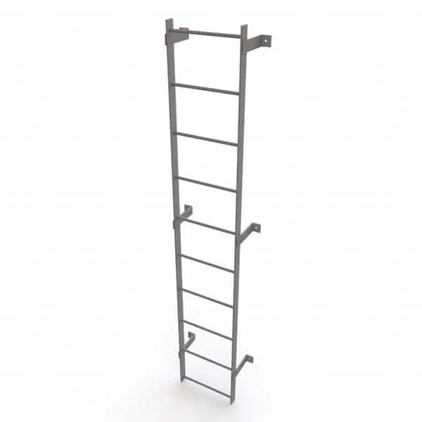 TRI-ARC - Rolling & Wall Mounted Ladders & Platforms Type: Fixed Ladder Style: Safety Cage - Benchmark Tooling