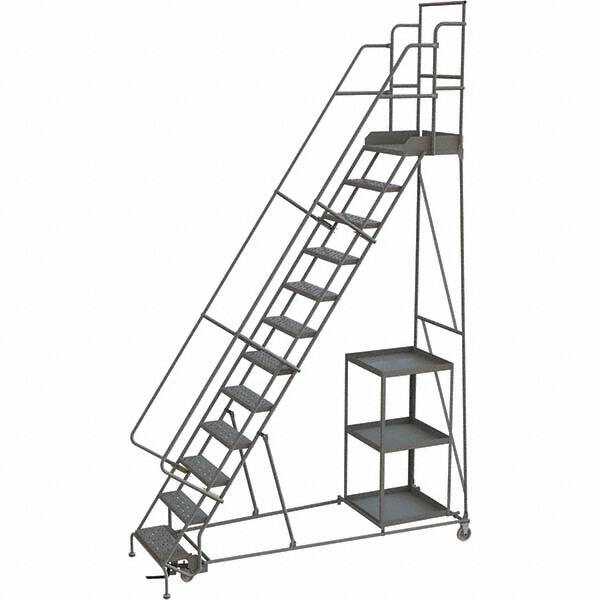 TRI-ARC - Rolling & Wall Mounted Ladders & Platforms Type: Stock-Picking Ladder Style: Rolling Safety Stock Picking Ladder - Benchmark Tooling