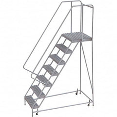 TRI-ARC - Rolling & Wall Mounted Ladders & Platforms Type: Rolling Warehouse Ladder Style: Rolling Safety Ladder - Benchmark Tooling