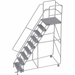 TRI-ARC - Rolling & Wall Mounted Ladders & Platforms Type: Rolling Warehouse Ladder Style: Rolling Safety Ladder - Benchmark Tooling