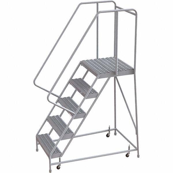 TRI-ARC - Rolling & Wall Mounted Ladders & Platforms Type: Rolling Warehouse Ladder Style: Rolling Safety Ladder - Benchmark Tooling