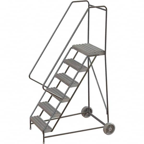 TRI-ARC - Rolling & Wall Mounted Ladders & Platforms Type: Rolling Warehouse Ladder Style: Rolling Safety Ladder - Benchmark Tooling