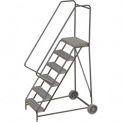 TRI-ARC - Rolling & Wall Mounted Ladders & Platforms Type: Rolling Warehouse Ladder Style: Rolling Safety Ladder - Benchmark Tooling