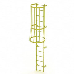TRI-ARC - Rolling & Wall Mounted Ladders & Platforms Type: Fixed Ladder Style: Safety Cage - Benchmark Tooling