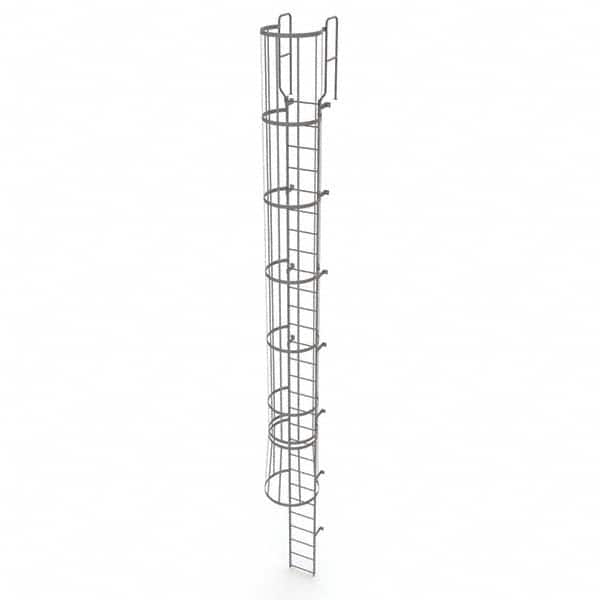 TRI-ARC - Rolling & Wall Mounted Ladders & Platforms Type: Fixed Ladder Style: Safety Cage - Benchmark Tooling