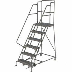 TRI-ARC - Rolling & Wall Mounted Ladders & Platforms Type: Rolling Warehouse Ladder Style: Rolling Platform Ladder - Benchmark Tooling