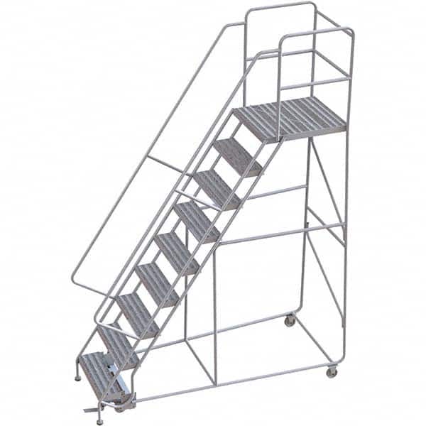 TRI-ARC - Rolling & Wall Mounted Ladders & Platforms Type: Rolling Warehouse Ladder Style: Rolling Safety Ladder - Benchmark Tooling
