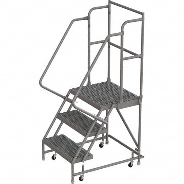 TRI-ARC - Rolling & Wall Mounted Ladders & Platforms Type: Rolling Warehouse Ladder Style: Rolling Platform Ladder - Benchmark Tooling