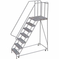 TRI-ARC - Rolling & Wall Mounted Ladders & Platforms Type: Rolling Warehouse Ladder Style: Rolling Safety Ladder - Benchmark Tooling