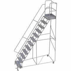 TRI-ARC - Rolling & Wall Mounted Ladders & Platforms Type: Rolling Warehouse Ladder Style: Rolling Safety Ladder - Benchmark Tooling