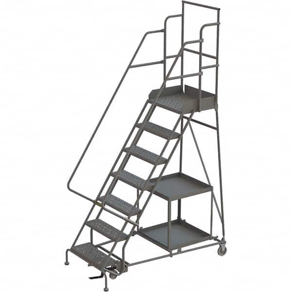 TRI-ARC - Rolling & Wall Mounted Ladders & Platforms Type: Stock-Picking Ladder Style: Rolling Safety Stock Picking Ladder - Benchmark Tooling