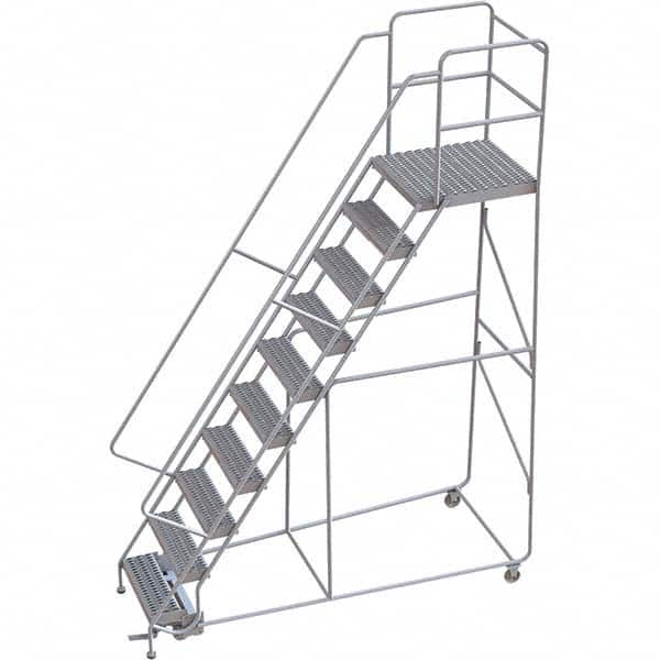 TRI-ARC - Rolling & Wall Mounted Ladders & Platforms Type: Rolling Warehouse Ladder Style: Rolling Safety Ladder - Benchmark Tooling