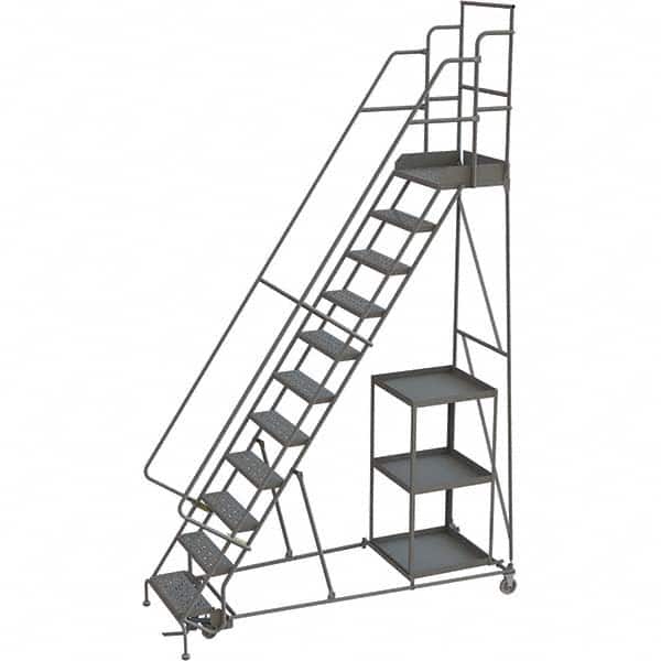 TRI-ARC - Rolling & Wall Mounted Ladders & Platforms Type: Stock-Picking Ladder Style: Rolling Safety Stock Picking Ladder - Benchmark Tooling