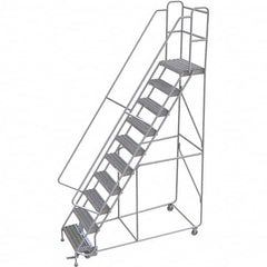 TRI-ARC - Rolling & Wall Mounted Ladders & Platforms Type: Rolling Warehouse Ladder Style: Rolling Safety Ladder - Benchmark Tooling