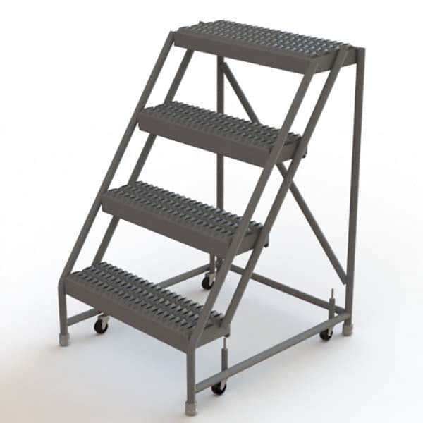 TRI-ARC - Rolling & Wall Mounted Ladders & Platforms Type: Rolling Warehouse Ladder Style: Rolling Platform Ladder - Benchmark Tooling
