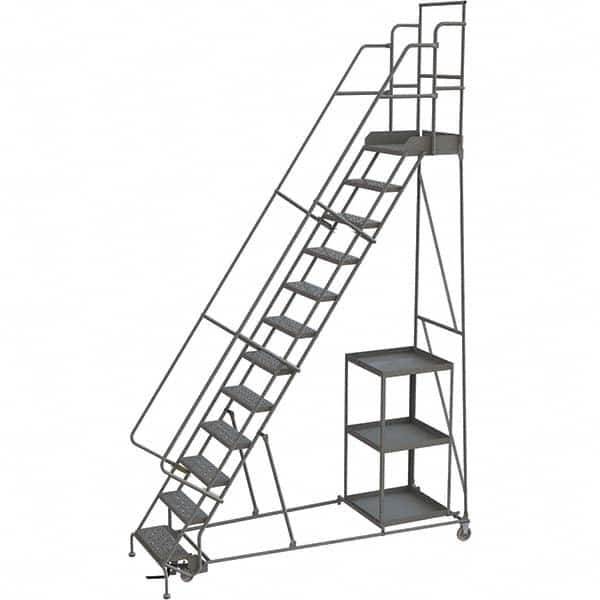 TRI-ARC - Rolling & Wall Mounted Ladders & Platforms Type: Stock-Picking Ladder Style: Rolling Safety Stock Picking Ladder - Benchmark Tooling