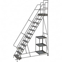 TRI-ARC - Rolling & Wall Mounted Ladders & Platforms Type: Stock-Picking Ladder Style: Rolling Safety Stock Picking Ladder - Benchmark Tooling