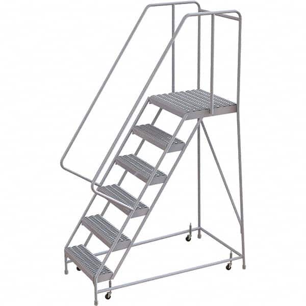 TRI-ARC - Rolling & Wall Mounted Ladders & Platforms Type: Rolling Warehouse Ladder Style: Rolling Safety Ladder - Benchmark Tooling