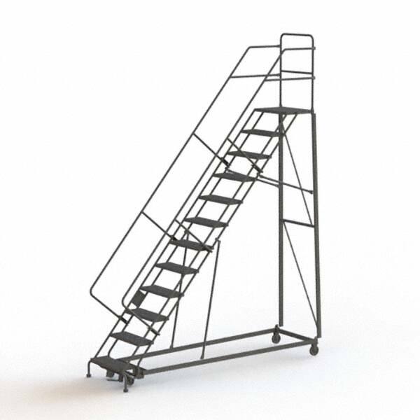 TRI-ARC - Rolling & Wall Mounted Ladders & Platforms Type: Stairway Slope Ladder Style: Rolling Safety Ladder - Benchmark Tooling