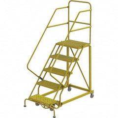 TRI-ARC - Rolling & Wall Mounted Ladders & Platforms Type: Stairway Slope Ladder Style: Forward Descent 50 Degree Incline - Benchmark Tooling