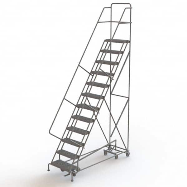 TRI-ARC - Rolling & Wall Mounted Ladders & Platforms Type: All-Directional Ladder Style: Forward Descent 50 Degree Incline - Benchmark Tooling