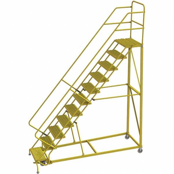 TRI-ARC - Rolling & Wall Mounted Ladders & Platforms Type: Stairway Slope Ladder Style: Forward Descent 50 Degree Incline - Benchmark Tooling