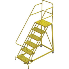 TRI-ARC - Rolling & Wall Mounted Ladders & Platforms Type: Stairway Slope Ladder Style: Forward Descent 50 Degree Incline - Benchmark Tooling