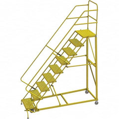 TRI-ARC - Rolling & Wall Mounted Ladders & Platforms Type: Stairway Slope Ladder Style: Forward Descent 50 Degree Incline - Benchmark Tooling