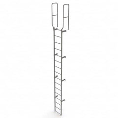 TRI-ARC - Rolling & Wall Mounted Ladders & Platforms Type: Fixed Ladder Style: Safety Cage - Benchmark Tooling