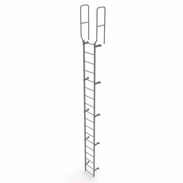 TRI-ARC - Rolling & Wall Mounted Ladders & Platforms Type: Fixed Ladder Style: Safety Cage - Benchmark Tooling