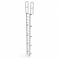 TRI-ARC - Rolling & Wall Mounted Ladders & Platforms Type: Fixed Ladder Style: Safety Cage - Benchmark Tooling