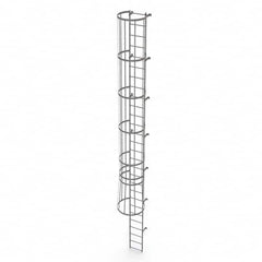 TRI-ARC - Rolling & Wall Mounted Ladders & Platforms Type: Fixed Ladder Style: Safety Cage - Benchmark Tooling