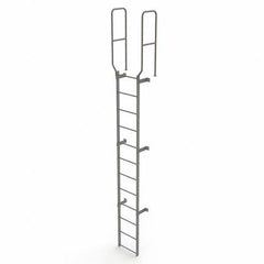 TRI-ARC - Rolling & Wall Mounted Ladders & Platforms Type: Fixed Ladder Style: Safety Cage - Benchmark Tooling